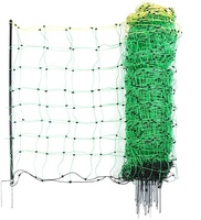 Utilisation simple haute 90-120cm de long 50cm avec kit de réparation gratuit filet de clôture électrique filet de mouton de bétail pour chèvre ou cerf