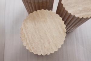 Natural Stone Modern Home Furniture Decoration Fluted Side Table Beige Travertine Plinth for Indoor <b>Vase</b> <b>Stand</b> Decor - Product Image 5