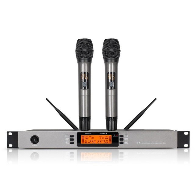 AT-1003 Cordless Microphone Professional Uhf Wireless Church Dynamic Wireless Chain Wireless Microphone System for Stage