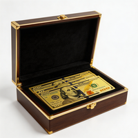 Billete de 100 Dólares Americanos, Recubierto en Lámina de Oro de 24K, Billetes de Colección, Accesorio para Fotos y Películas, Artículos para Fiestas, Dinero USD de Juguete