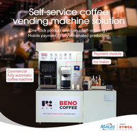 Machine à café automatique intelligente de qualité commerciale à 9 bars de pression, chaudière en acier inoxydable, distributeur de café en grains chauds MDB