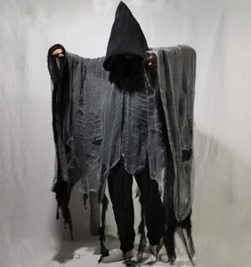 Capa de <span class=keywords><strong>Halloween</strong></span> con Capucha, Disfraz de <span class=keywords><strong>Diablo</strong></span>, Borla Vintage Medieval, Terrorífico, Bruja, Zombi, Esqueleto, <span class=keywords><strong>Diablo</strong></span> - Product Image 6