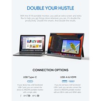Moniteur portable Arzopa A1M 17,3 pouces, écran d'ordinateur portable, moniteur de jeu 1080P