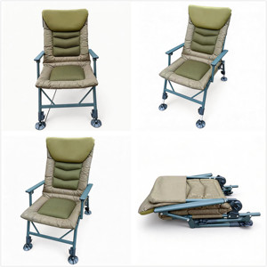Silla de Pesca Plegable Resistente, Portátil y Ligera, Ajustable y Reclinable, con Reposabrazos, para Pesca de Carpas, Uso en Exteriores, Venta al Por Mayor - Product Image 4