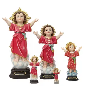 Estatua familiar religiosa para conmemorar el Cumpleaños de Jesús, artesanía de resina, regalos, venta directa de fábrica