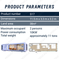 Smart System Design Maison de camping préfabriquée en acier avec capsule spatiale et cuisine pour hôtels et salles de bains