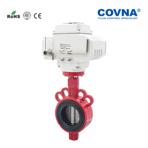 Válvula de Mariposa Eléctrica Tipo Wafer de Aleación de Aluminio Kovina con Revestimiento EPDM AC220V para Uso en Extinción de Incendios - Product Image 4