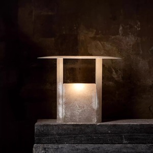 Lampe de table moderne minimaliste en marbre, lumière chaude LED E27, commande par interrupteur, pour hôtel, salle d'exposition, décoration intérieure - Product Image 1