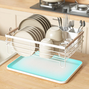 Escurridor de Platos Sobre Fregadero Simple y Práctico para Cocina con Soporte para Utensilios - Product Image 3