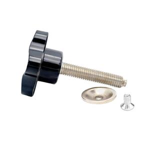 Five Pointed Star Screw With Pressure Plate Metric Bright Finish Corrosion Resistant Class 8.8 Standard Thread Bakelite Knob - Product Image 4