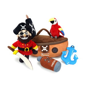 Juguetes de Peluche Montessori de Diseño Personalizado 2026, Serie Pirata para Niños, Productos Adorables con Múltiples Temas, Relleno de Algodón PP y Malla - Product Image 1