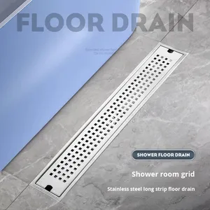 Custom Cross-Border 304 Stainless Steel Square Extended Deodorizing Filter Floor <b>Drain</b> Anti-Odor Light Luxury Balcony Thickened - Product Image 2