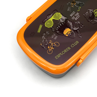 Boîte à bento compartimentée en plastique PP de qualité alimentaire pour enfants, boîte à lunch scolaire à vendre