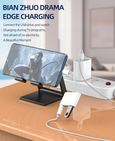 Lecteur de carte USB C pour iPhone 15 Téléphone Android SD TF OTG Connecteur de carte mémoire TYPE C Station d'accueil de charge Multi-ports Lecteur de carte