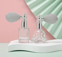 Vente en gros de flacons de parfum à air comprimé de 10 ml, emballage cosmétique haut de gamme, flacon carré en verre avec pulvérisateur à pompe