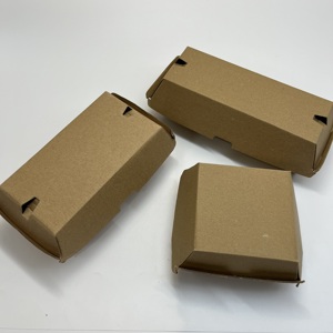 Cajas de Papel Corrugado al por Mayor <span class=keywords><strong>con</strong></span> Diseño de Logotipo Personalizado para Empaque de <span class=keywords><strong>Hamburguesas</strong></span> y Hot Dogs - Product Image 4