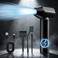 Pistolet souffleur d'air haute vitesse à moteur sans balais, avec adaptateurs de buse multiples, ventilateur portatif puissant