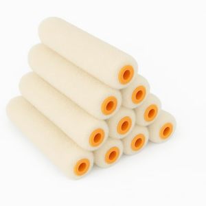 Rouleaux de peinture en microfibre de 4 pouces, recharges de rouleaux de qualité industrielle, personnalisables OEM, cadre à dégagement rapide pour la peinture de maison - Product Image 1