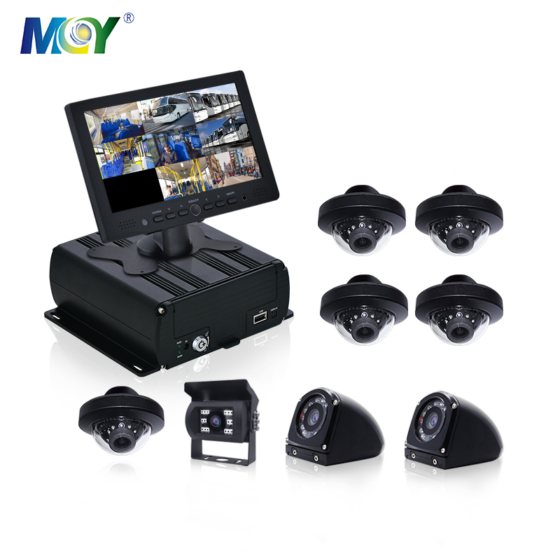 MCY المحمول DVR 4 8 قناة في الوقت الحقيقي جهاز تتبع GPS شاحنة شحن CMSV6 أسطول إدارة MDVR عدة