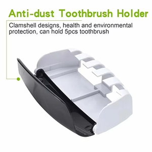 Wholesale Wall-mounted <strong>Toothpaste</strong> Holder Rack Automatic <strong>Toothpaste</strong> <strong>Squeezer</strong> and Holder Set - Product Image 5