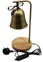 Traditional Metal Desk Lamp With Glass Shade Warm White <b>Light</b> 2700K For <b>Bedroom</b> AC 220V - Product Image 2
