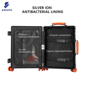 New Style All Aluminum Magnesium Alloy Luggage Large Capacity Aluminum Frame Pure Metal Suitcase