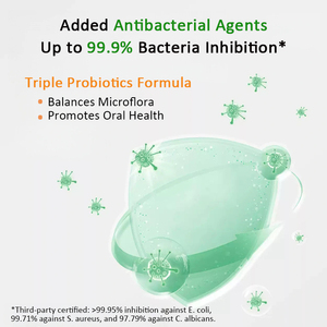 Rince-bouche privé de marque OEM de vente en gros 500ml rince-bouche à la <span class=keywords><strong>menthe</strong></span> fraîche ajouter xylitol et probiotique rince-bouche antibactérien sans <span class=keywords><strong>alcool</strong></span> - Product Image 3