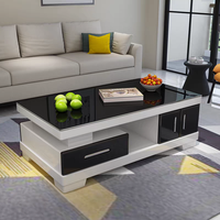Ensemble de meuble TV extensible et table basse de style moderne, meuble TV de luxe