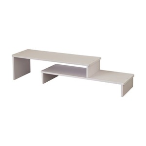 Soporte Elevador para Computadora de Doble Capa, Estante de Almacenamiento Ajustable para Escritorio, Organizador de Oficina Retráctil, Móvil, a Prueba de Polvo y Humedad - Product Image 3