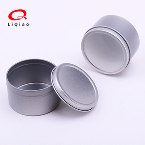 Round Candle Aromatherapy Metal Jars Refillable Case Containers Cosmetic Metal Box Mold Storage Ointments Tinplate Box Tin Can