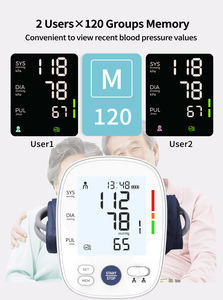 Monitor de pressão arterial elétrico hospitalar com estetoscópio-medidor metálico durável - Product Image 5