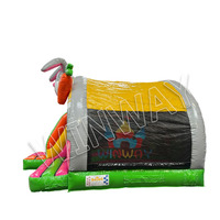 Château gonflable sur le thème du lapin de qualité commerciale maison de rebond toboggan Combo usine fête d'enfants personnalisée location en plein air