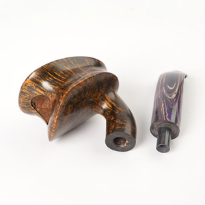 Briarwood Tobacco Pipe Bent Type 3mm Filter Solid Wood Smoking Pipe For Men Retro Style Personal Gift - Product Image 2