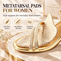 Coussinets réutilisables pour l'avant-pied pour femmes, inserts métatarsiens autocollants pour talons hauts et chaussures habillées