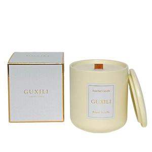 Bougie parfumée artisanale en cire de soja dans un pot en céramique, décoration de maison pour Thanksgiving et Noël, bougies d'<span class=keywords><strong>aromathérapie</strong></span> haut de gamme - Product Image 3
