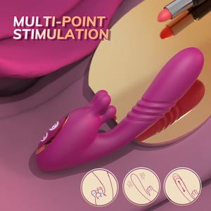 Brinquedo Sexual Feminino 3 em 1 Vibrador Clitoriano com Função de Amassamento Dildo Vibrador para Ponto G Produtos Adultos Brinquedos Sexuais para Mulheres - Product Image 1
