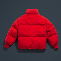 Veste d'hiver réversible imperméable épaisse et écologique pour homme, style streetwear, avec logo personnalisé, prix de gros abordable
