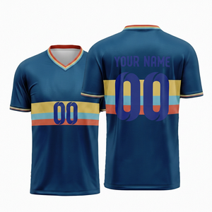เสื้อกีฬาแขนสั้นผู้ชายแบบกำหนดเอง-ผ้ายืด/ไนลอน แห้งเร็ว คอกลม ปักชื่อทีม หมายเลข ตำแหน่งโลโก้ด้านหน้า/ด้านหลัง รับผลิตแบบ OEM - Product Image 1