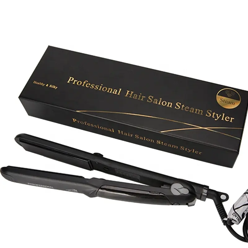 La mejor plancha de pelo profesional con vibración de iones negativos, plancha de pelo de titanio