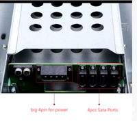 Pengiriman Cepat Produsen Menyediakan NAS 4 Bay Chassis ITX dengan Pintu Depan yang Dapat Dikunci untuk Penyimpanan Besar