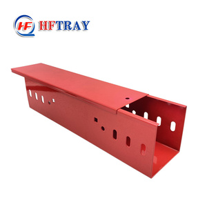 Canaleta para Cables Tipo Canalón con Recubrimiento en Polvo, Ampliamente Utilizada, OEM, Ignífuga, Colorida, Caja de Cables Cerrada - Product Image 1