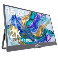Monitor Portátil Plug and Play de 15.6 Pulgadas, 2560X1440, 60Hz, 100% SRGB, para Presentaciones Empresariales y Trabajo de Oficina