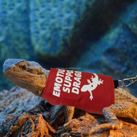 Harnais amusant imprimé pour lézard avec laisse anti-perte, gilet de promenade réglable pour reptile de taille moyenne