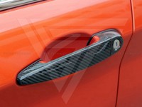 Poignée de porte en fibre de carbone pour Bmw X1 X3 X5 X6 E83 E84 E70 E71