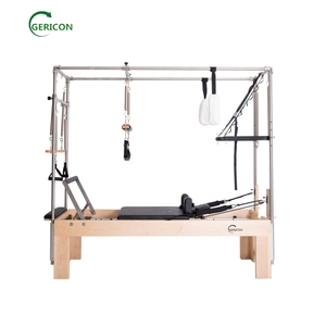 Cadillac Reformer de alta calidad y cuerpo de madera para culturismo con banda de resistencia y trapecio - Product Image 2