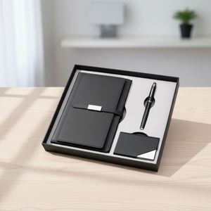 Personalized Souvenir Corporate Gift Set <b>A5</b> <b>Notebook</b> Box Package With Pen Business Journal Name Card Holder Set Promotion Event - Product Image 1