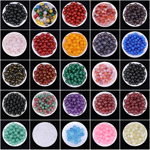 Perle Sfuse di Alta Qualità in Cristallo Naturale <span class=keywords><strong>e</strong></span> Agata Lucidata da 6mm 8mm 10mm 12mm per Braccialetti Fai-da-Te <span class=keywords><strong>e</strong></span> Guarigione Spirituale - Product Image 4