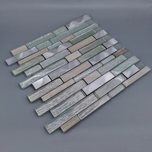 Décoration intérieure : Mosaïque carrée élégante, carreaux de salle de bain, mosaïque murale artistique, motifs de mosaïque pour salon, mosaïque murale en copeaux - Product Image 5