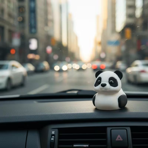Ornements mignons en forme de panda et de canard imprimés en 3D, accessoires de collection charmants, décorations de table – Statues d'animaux en plastique durable - Product Image 6