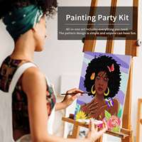 Kits de Pintura por Números al Óleo, Estilo Europeo Moderno, Personalizados con Retratos, Hechos a Mano, con Marco, Venta al Por Mayor